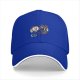 Black Baseball Cap With Retro Coffee Cup Cartoon Characters Print