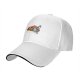 Black Baseball Cap with Sleeping Sloth Workout Graphic