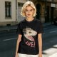 Olive T-Shirt With Aggressive Opossum 'LIFE!' Graphic Print