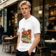 Olive T-Shirt Featuring The Giant Cat Crab From Outer Space Graphic