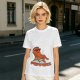 Olive T-shirt with Relaxed Cartoon Chili Pepper Wearing Sunglasses and Peppers Text