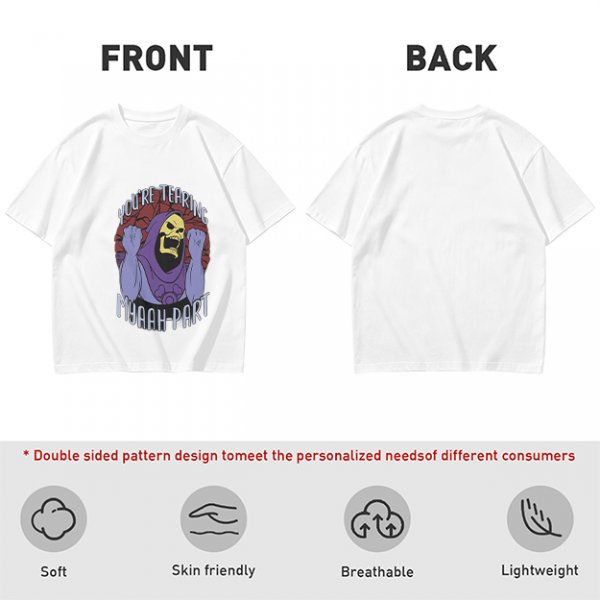 Olive T-Shirt With Skeletor 'You're Tearing Myaah-Part' Graphic