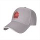 Black Baseball Cap With Red Vintage Warrior Graphic Print