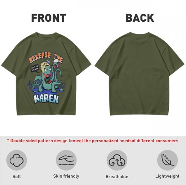 Release The Karen Octopus Graphic T-Shirt