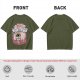 Olive t-shirt with cartoon knight 'Praise the Sun' graphic