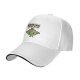 Black baseball cap with 'Working On My Core' fitness apple graphic