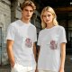 Olive Green T-Shirt With Cute Cartoon Pig Print