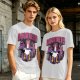 Olive Graphic T-Shirt Featuring Duckneto Superhero Duck Art
