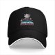 Black baseball cap with panda graphic and 'Sleep is for the dead' text