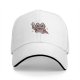 Black Baseball Cap With Cute Warrior Cat Graphic Design