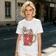 Olive T-Shirt With Cute Capybara In Christmas Hot Cocoa Mug Print