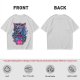 Olive T-Shirt With Neon Blue Dragon Holding Ramen Chopsticks Art