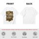 Olive T-Shirt with Fantasy Character Group Graphic Print