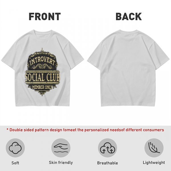 Introvert Social Club Member Only Graphic T-Shirt