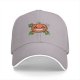 Black Baseball Cap with Grinning Pumpkin Crossbones Halloween Graphic