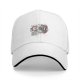 Black Baseball Cap With Retro Coffee Cup Cartoon Characters Print