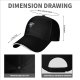 Black Baseball Cap With Cartoon Character Graphic Design