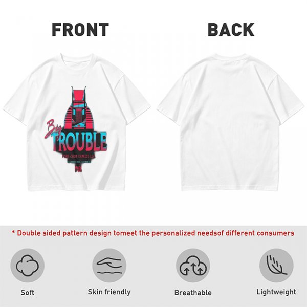 Big Trouble Pork Chop Express 1988 Graphic T-Shirt Design