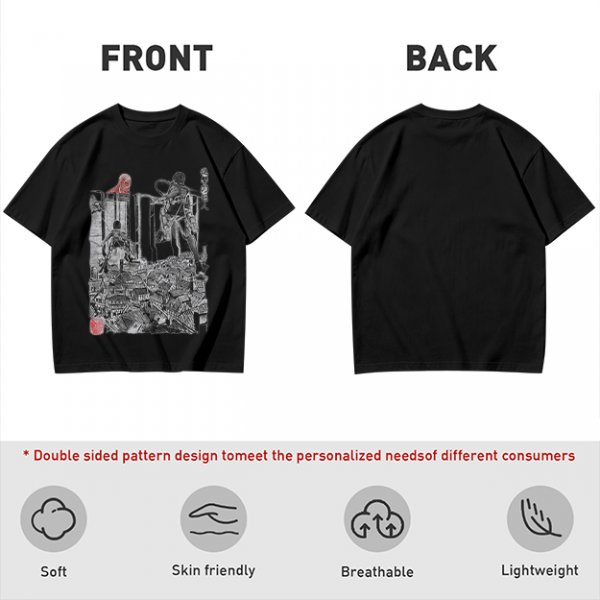 Olive Anime Scout Regiment Action Graphic T-Shirt