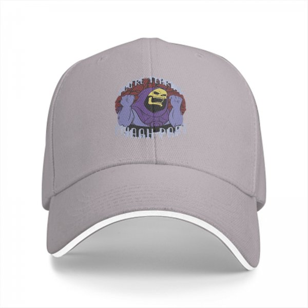 Black baseball cap with Skeletor 'You're Tearing Myaah Part' graphic