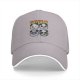 Black Baseball Cap With KISS Style Panda Band Graphic