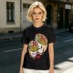 Olive T-Shirt With Cute Hugging Ramen Bowl Couple Print