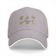 Black baseball cap with cartoon fitness avocado illustrations
