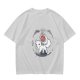 Olive T-Shirt With Chibi Princess Mononoke Wolf Rider Artwork