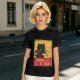 Olive t-shirt featuring Toothless dragon and Chat Noir themed text
