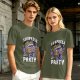 Olive T-Shirt With Surprise Party Mimic Monster Graphic
