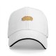 Black Baseball Cap With Cute Sleeping Ginger Cat Graphic