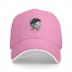 Black baseball cap with warrior woman profile graphic