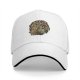 Black Baseball Cap With Detailed Fantasy Monster Art Print