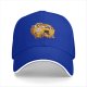 Black Baseball Cap With Funny Noah's Ark Cat Cartoon Print