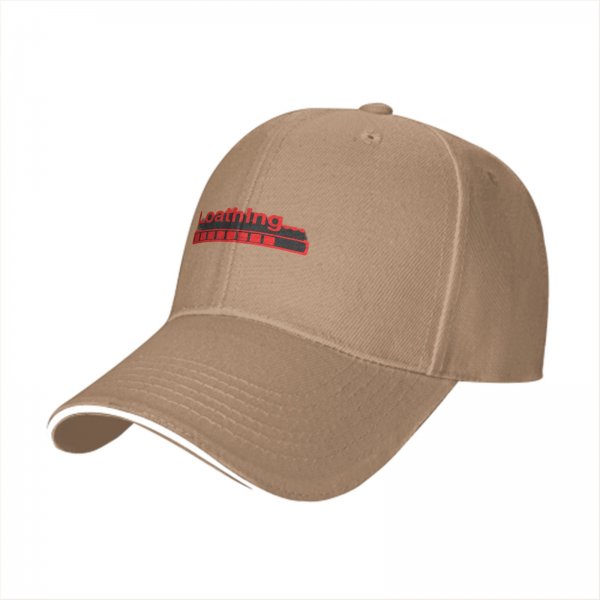 Black baseball cap with red 'Loathing...' loading bar graphic