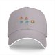 Black Baseball Cap With Cat Earth Fire Graphic Design