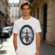 Olive T-shirt with Air Nomad Monk Meditating Ink Art Print