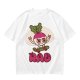 Olive T-Shirt With Rad Skating Radish Cartoon Graphic