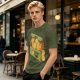 Olive T-Shirt With Cappy Nuggets Cartoon Print