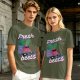 Olive T-Shirt with Fresh Beets DJ Graphic Print