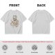 Olive Green T-Shirt With Cat In Robot Helmet Graphic Print