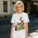 Olive T-shirt with Catbus and Soot Sprite Anime Print