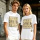 Olive Green T-Shirt With Periodic Table Caffeine Graphic