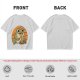 Olive Green T-Shirt Featuring a Frog Eating Spaghetti Graphic