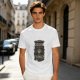 Olive green coffee graphic t-shirt with 'First drink the coffee then things will done' text