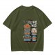 Olive t-shirt with Howling Mad Tiki Lounge graphic print