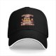 Black baseball cap with 'Leftovers Are For Quitters' cat graphic