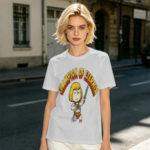 Champion of Eternia Cartoon Character Graphic T-Shirt
