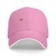 Black Baseball Cap With Small Embroidered Sun Design