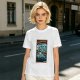 Olive T-Shirt with Stranger Hobbs Upside Down Comic Print